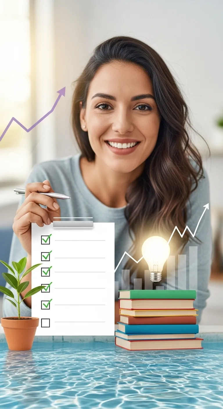 Smiling hispanic woman